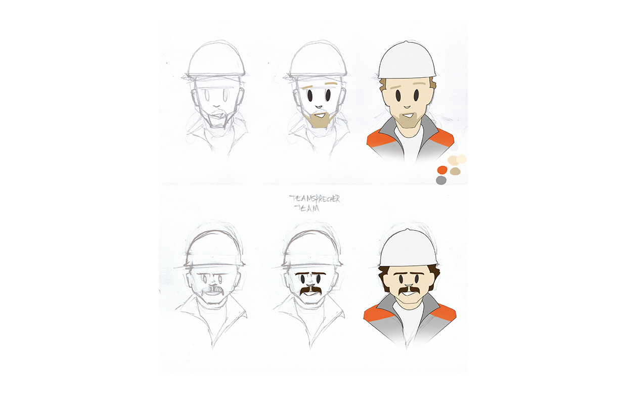 Salzgitter Rohrwerk Character Skizze