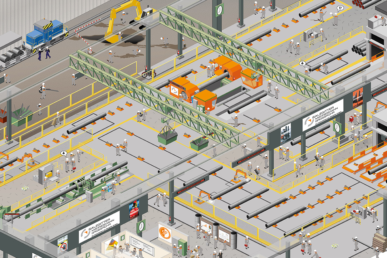 Wimmelbild Salzgitter Rohrwerk