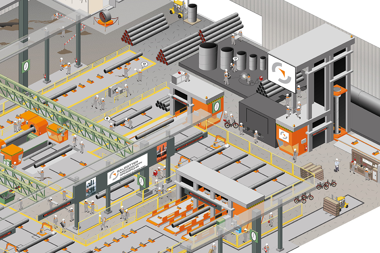 Wimmelbild Salzgitter Rohrwerk